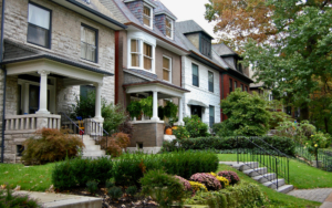 Front Lawns Of Residences In St. Louis